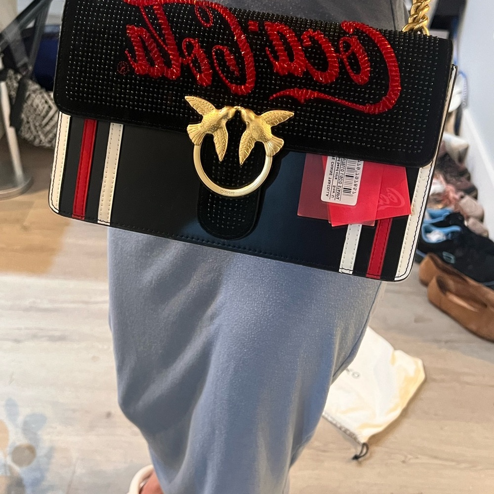Coca Cola Black and Red Women's Bag
